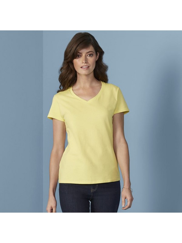 Plain Tshirt Women's premium cotton vneck GILDAN 180 GSM
